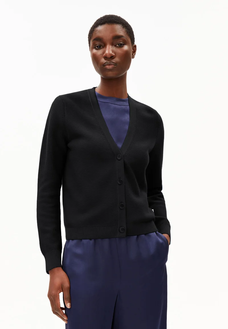 MENAAL LINKS LINKS CARDIGAN | black