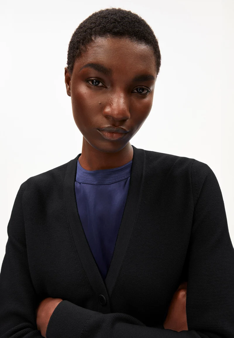 MENAAL LINKS LINKS CARDIGAN | black