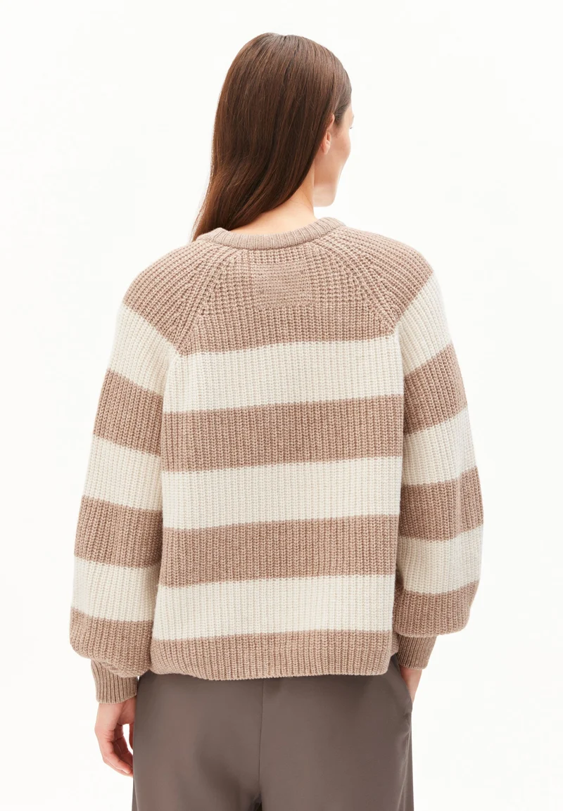 KAAGI STRIPES STRICKPULLOVER | camel melange