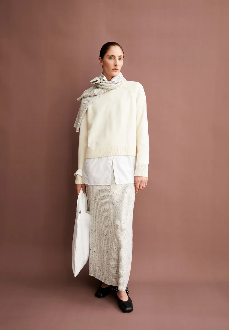 DILIRIAA REGLANA STRICKPULLOVER | oatmilk