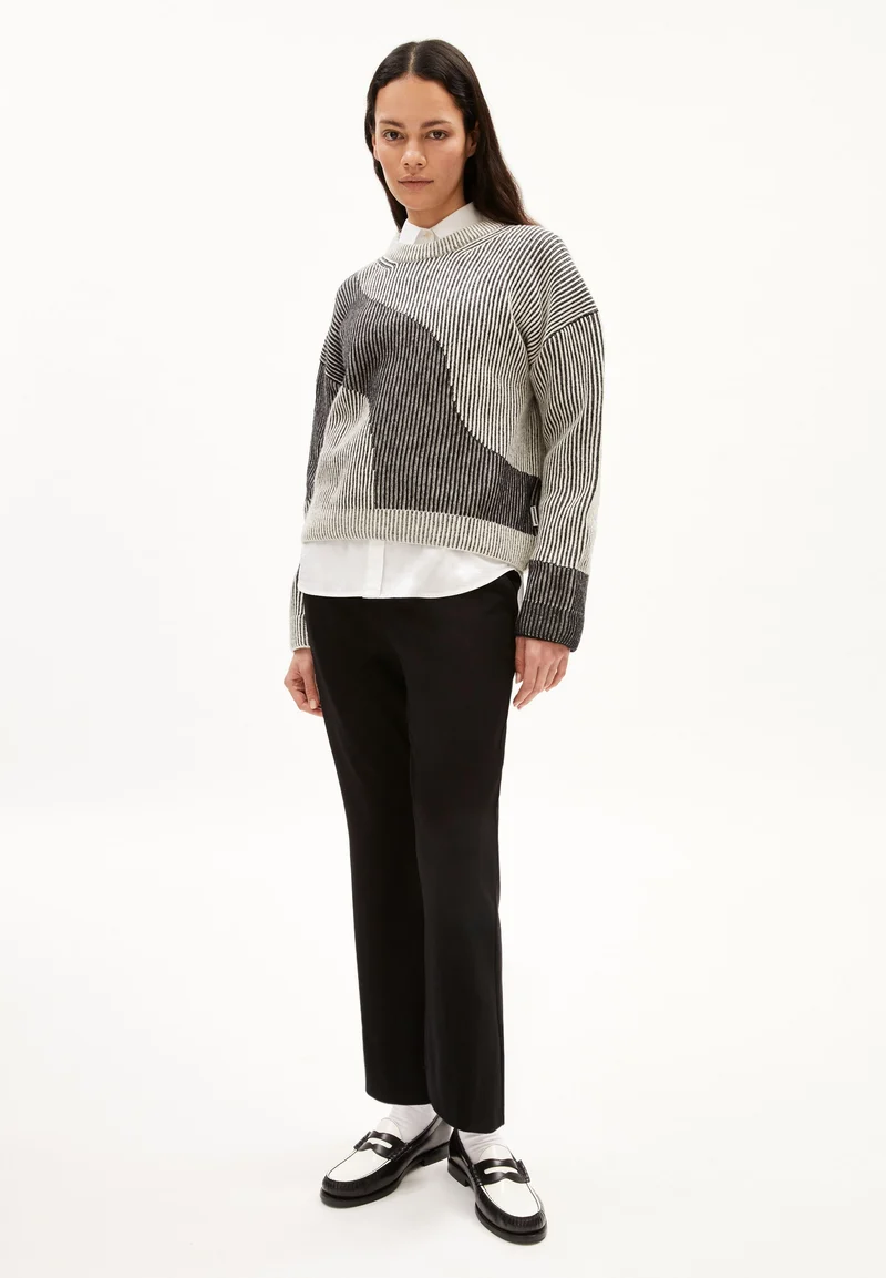 MAYRAA VANISE STRICKPULLOVER | black-off white