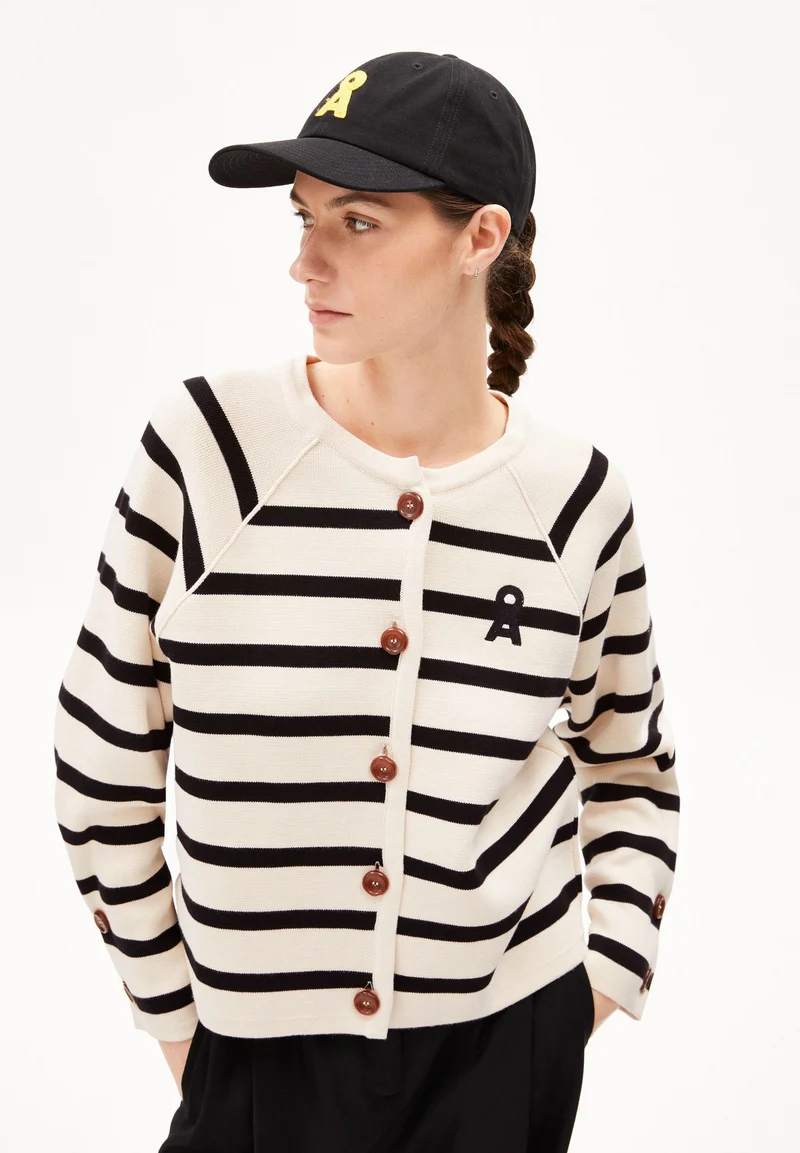 NAADJA STRIPES | oatmilk-black