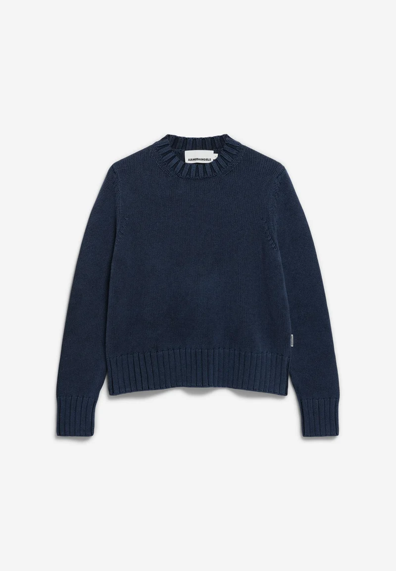 AMALIAAS GMT DYE STRICKPULLOVER | night sky