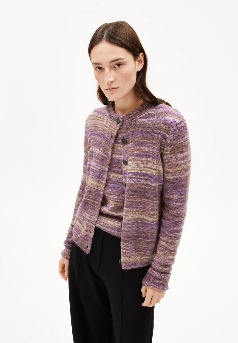 AMILDAA STAMPATO STRICKPULLOVER | orchid-walnut creme