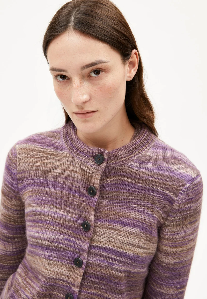 AMILDAA STAMPATO STRICKPULLOVER | orchid-walnut creme