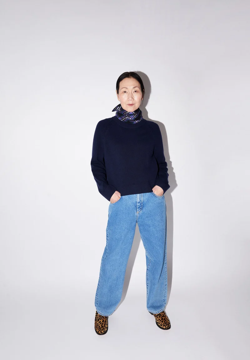 DILIRIAA REGLANA STRICKPULLOVER | night sky
