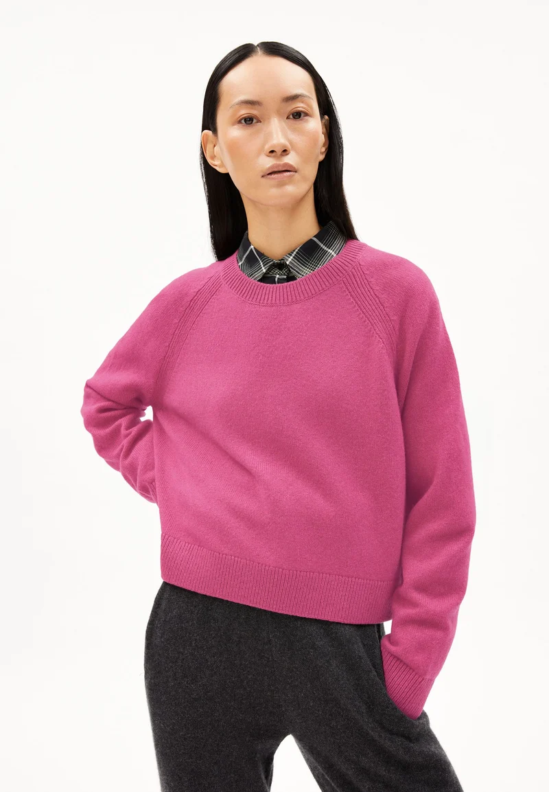DILIRIAA REGLANA STRICKPULLOVER | crushed berry
