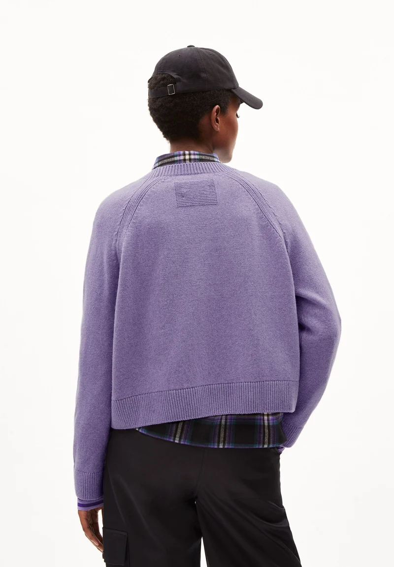 DILIRIAA REGLANA STRICKPULLOVER | purple stone