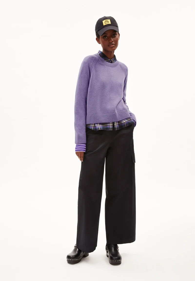 DILIRIAA REGLANA STRICKPULLOVER | purple stone