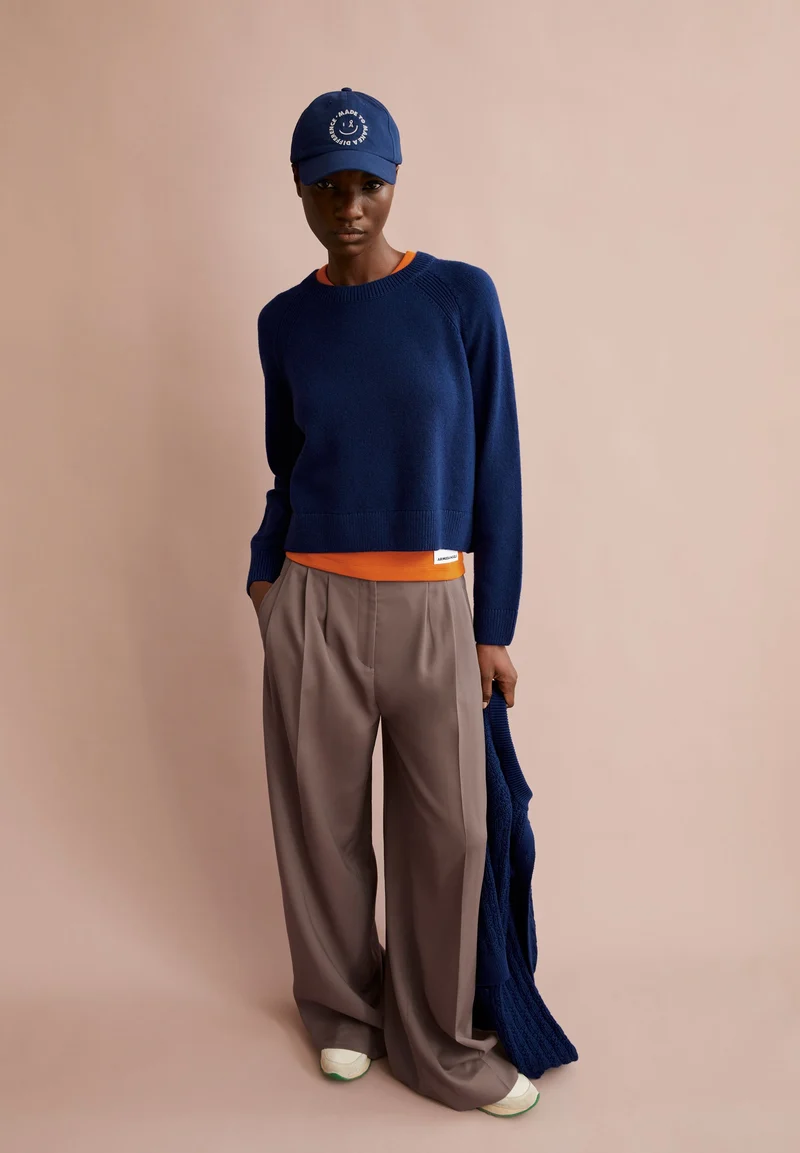 DILIRIAA REGLANA STRICKPULLOVER | blue noon