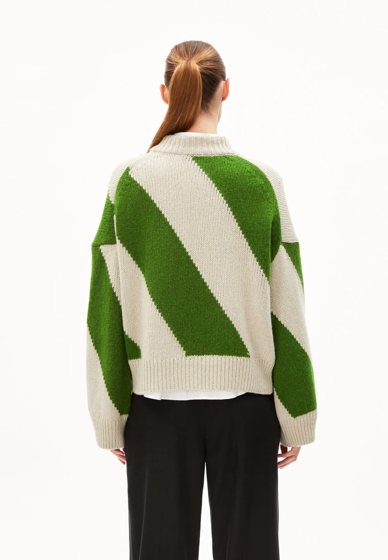 SADNAA STRIPES | gravel-ivy green