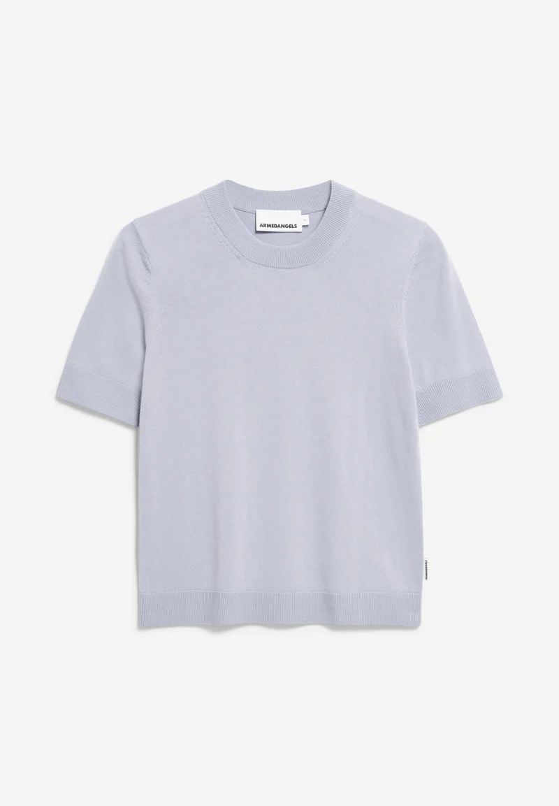SILJIAAS STRICK T-SHIRT | misty morning